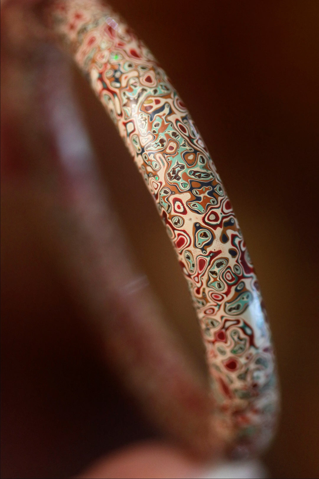 Natural Lacquer Artisan Bracelet(Imperial Haze)