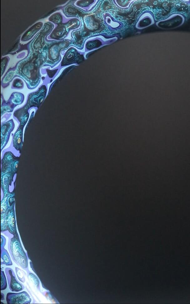 Natural Lacquer Artisan Bracelet(Imperial Haze)