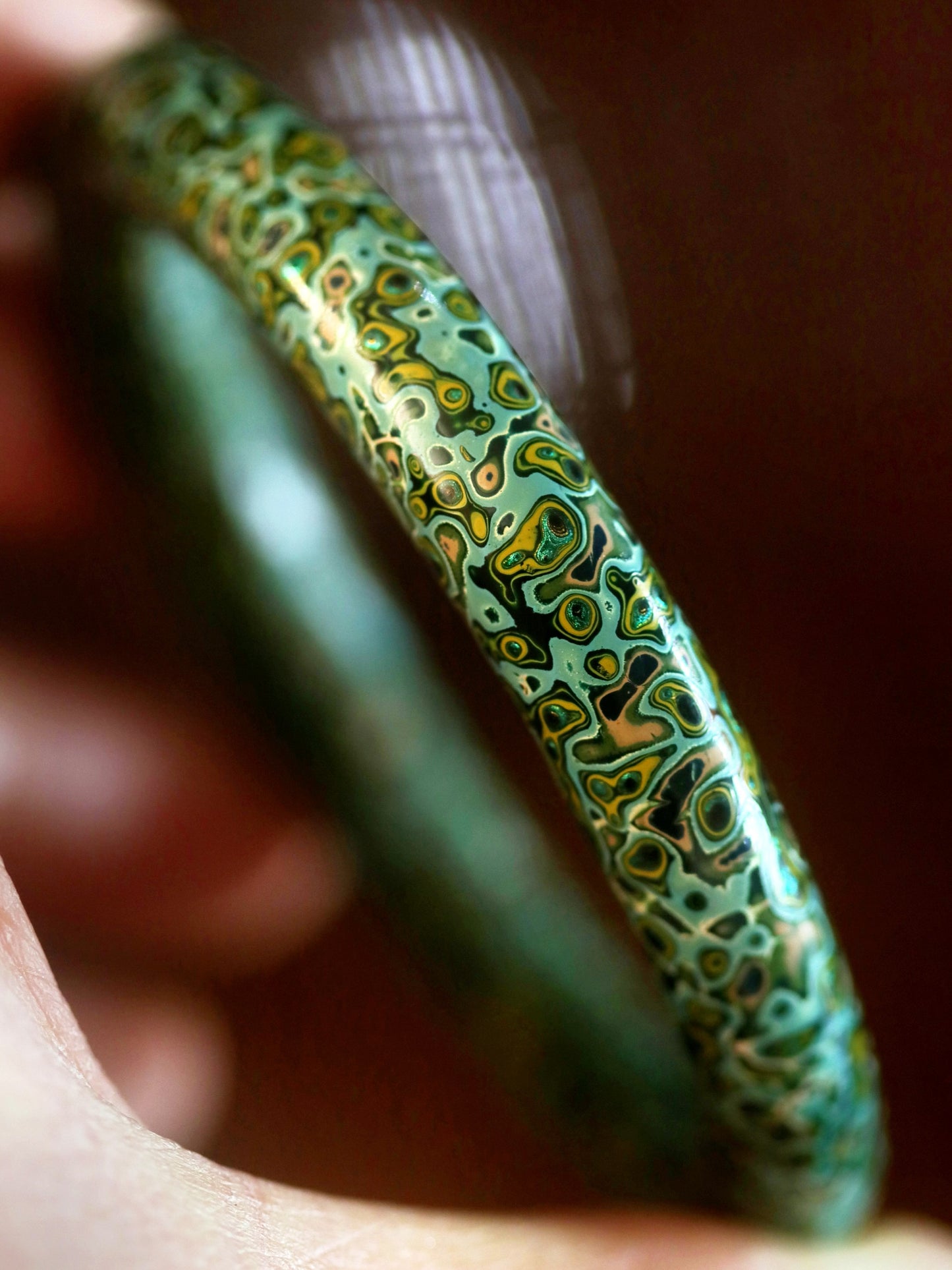 Natural Lacquer Artisan Bracelet(Imperial Haze)