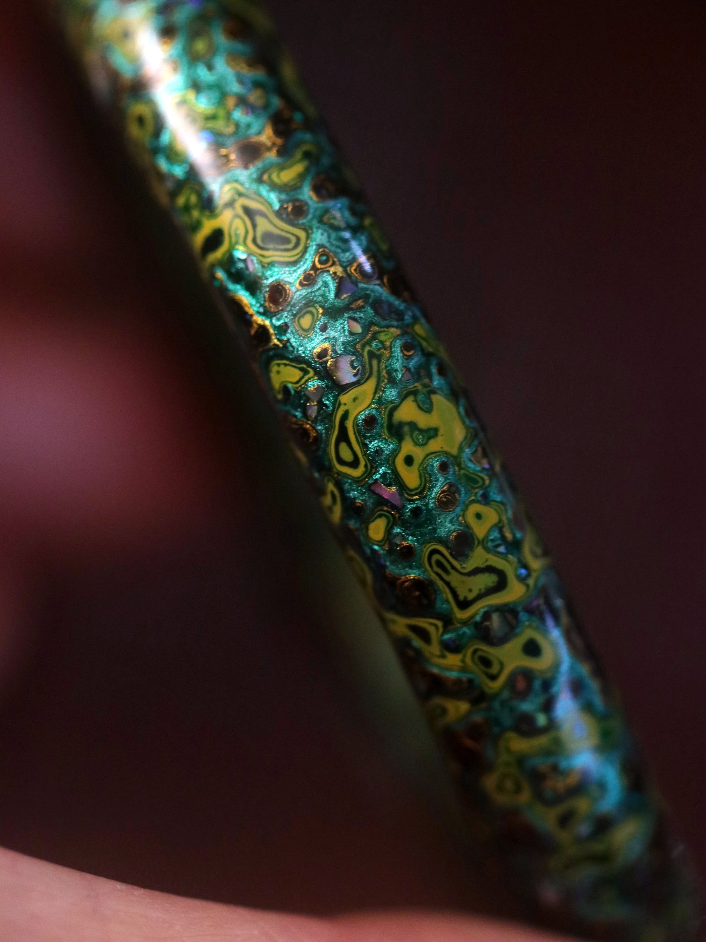 Natural Lacquer Artisan Bracelet(Imperial Haze)