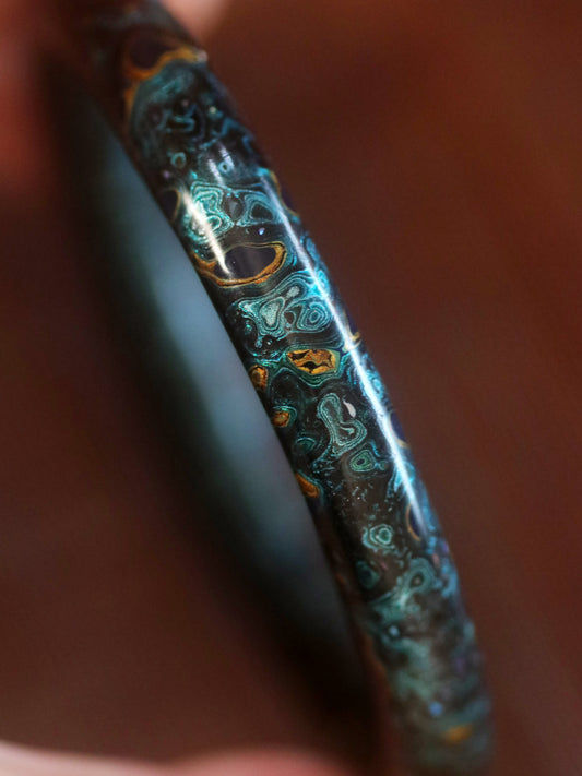 Natural Lacquer Artisan Bracelet（Inkwell Depths）