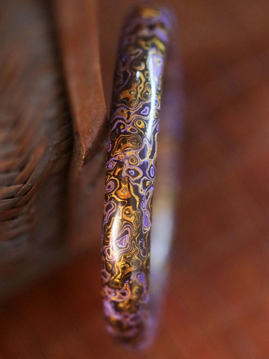 Natural Lacquer Artisan Bracelet（Imperial Haze）